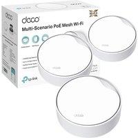 TP-Link Deco X50-PoE(3-pack) AX3000Mbps Mesh WiFi 6 System with PoE, 2.5 GbE Port, AI-Driven WiFi Booster Router covers up to 600m2, Connect up to 150