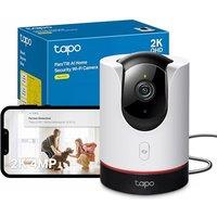 Tapo C225 2K 4MP QHD Indoor Camera, Pan/Tilt Security Camera, HDR Live View, 360Panoramic View, CCTV Camera No Monthly Fee, AI Detection, Two-way Au