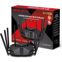 Mercusys AX6000 Dual-Band 8-Stream Wi-Fi 6 Router, Quad-core 1.6 GHz processor, 1 2.5 Gbps + 1 Gigabit WAN/LAN Port + 2 Gigabit LAN Ports, WPA3