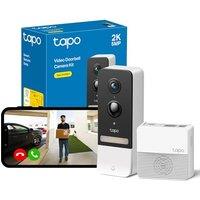 Tapo D230S1 2K 5MP Battery Video Doorbell Wireless, Security Camera Doorbell, Ring Chime Included, Color Night Vision, Head-to-Toe View, 6-Month Batte