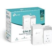 TP-Link PGW2440 KIT Advanced Protocol G.hn2400 Powerline Adapter, AX1800Mbps WiFi 6 Internet Booster KIT, Extra Power Socket, 2+1 Gigabit Ethernet Por