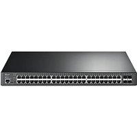TP-Link JetStream 48-Port Gigabit and 4-Port 10GE SFP+ L2+ Managed Switch with 48-Port PoE+(500 W),PoE Recovery,Support Omada SDN,IPv6 & Static Routin
