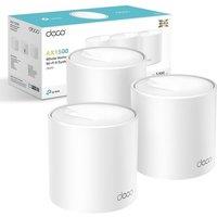 TP-Link Deco X10(3-pack) AX1500Mbps Whole Home Mesh WiFi 6 System, Coverage up to 5600ft,Easy Setup, WiFi Mesh System, Wi-Fi Router, Extender Booste