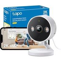 Tapo C120 2K 4MP WiFi Outdoor Camera, Built-In Dual Spotlights, Color Night Vision Security with No Monthly Fee, AI Detection, Sound & Light Alarm, IP