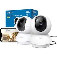 Tapo C200 2-Pack 1080p Pan/Tilt Indoor Camera, Baby Monitor, Motion Detection, Customizable Privacy Mode, 2-Way Talk, Night Vision, Cloud and Local St