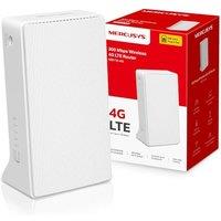 MERCUSYS MB110-4G N300 WIFI Router with Sim Slot,Superfast 4G LTE Speed,Sim Card Router,TP-Link WiFi, Plug and Play, Ethernet Port,External Antenna Po