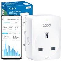 Tapo P110MA Smart Plug, Matter Certified Energy Monitoring, Alexa plug, Smart Home, Voice Control, Remote Control, Works with Alexa, Compact Size, Sch