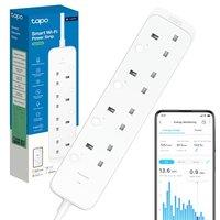 Tapo P304M Smart Plug Power Strip, Energy Monitoring, MATTER Certified, Surge Protection, Zero-Crossing Detection, Remote Control, Voice Control with