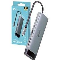 TP-Link UH9120C 9 in 1 USB C Hub, USB C to HDMI Docking Station, 4K HDMI Adapter, 3 USB-A Data Ports Dock, 100W Power, SD, USB C 3.0 Multiport Adapter