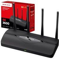 MERCUSYS MR27BE BE3600Mbps Dual Band WiFi 7 Router, 2x 2.5 Gbps Ports, 4K-QAM And MLO, WiFi Router with 4x High Gain Antennas for Maximized Coverage,