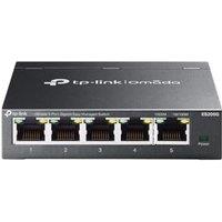 TP-link ES205G 5-Port Gigabit Switch, RJ45 ports Internet Splitter, Easy Managed, Plug and Play, Fanless design, Metal case, Desktop or Wall Mount, Om