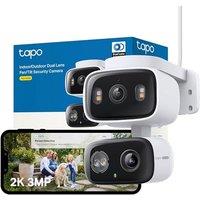 Tapo C246D 2K 3MP Dual Lens Security Camera Outdoor, AI Detection, Outdoor Camera,CCTV,125Wide Angle Two Views,One Screen,Smart Tracking,IP65,Google