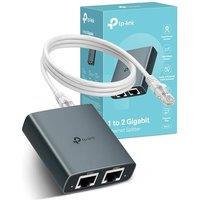 TP-Link EH210 Ethernet Splitter,1 to 2 Gigabit Network Switch,1000Mbps High-Speed Ethernet Switch,Plug and Play,LAN RJ45 Internet Splitter with Ethern