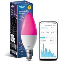 Tapo L430C Smart Bulb, Alexa Light Bulbs, LED Light Bulb, E14 Smart Light Bulb, 470 Max Lumens, Dimmable, Colour Changing Light Bulb, Auto Biorhythm,M