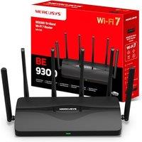 MERCUSYS MR47BE BE9300Mbps Tri-Band Wi-Fi 7 Router, 4x 2.5G LAN/WAN Ports, Blazing-Fast 9.3Gbps WiFi Router, 320 MHz Channels, New 6 GHz Band, EasyMes