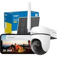 Tapo C615G KIT 2K 3MP Solar Security Camera Outdoor Wireless,4G Security Camera with SIM Slot,Colour Night Vision Outdoor Camera,AI Detection CCTV,IP6