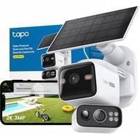 Tapo C645D KIT 2K 3MP Dual Lens Solar Security Camera Outdoor Wireless,Smart AI Outdoor Camera,Night Colour,Ultra Wide Angle,Live Stream CCTV,IP65,Ale