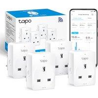 NEW Tapo TP11(4-pack) Smart Plug, Alexa Plug with Energy Monitoring, WiFi Plug,Away Mode, App Remote Control,Voice Control with Alexa & Google,Compact