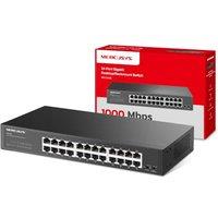 MERCUSYS MS124GS 24-Port Gigabit Desktop/Rackmount Network Switch | Full Gigabit Ethernet Ports, Energy-Efficient, Isolation Mode, Loop Prevention, Du