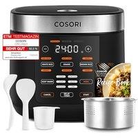 COSORI Rice Cooker, Slow Cooker & Steamer with Ceramic Coated Inner Pot and Fuzzy Logic, 50 Recipes,10 Cups, 5L Capacity, with 17 Functions, Warmer, T