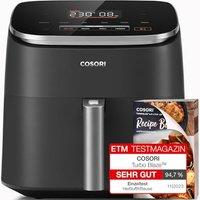 COSORI Air Fryer TurboBlaze, 6L Compact Design, 9 Functions with 5 Auto Fan Speeds Airflow System, Fast and Energy Saving, 30 to 230, Quiet, 110