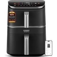 COSORI Turbo Tower Pro Dual Air Fryer, 10.8L Ceramic Coating, Stacked Space-Saving Design, DualBlaze Even Heat Tech, Rapid Heat System for Faster, Cri