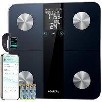 Etekcity Scales for Body Weight, High Precision 0.1lb Bathroom Digital Weighing Scale with Phone App & Bluetooth, Smart Body Composition Monitor for B