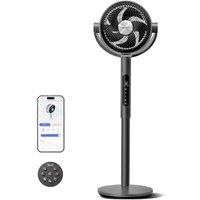 Levoit 20dB Quiet Smart Pedestal Fans for Bedroom, 950CFM Ultra-High Airflow, 12H Timer with WiFi/Voice/Remoter, 43'' Auto 120+90 Oscillating Stan