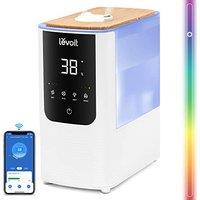 LEVOIT Humidifier for Bedroom Home, Smart Warm and Cool Mist Air Humidifier for Large Room, Auto Customized Humidity, Custom Light, Easy Top Fill, Ess