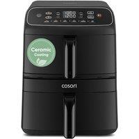 COSORI Air Fryer 8.6L, 39% Space-Saving Double-Stack Airfryer, Ceramic PFAS-Free,TurboBlaze Dual DC Motors for Even & Faster Cooking, Dishwasher Safe,