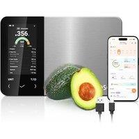 Cosori Smart Kitchen Food Scales, Free App with Extensive UK Food Database, Premium Calorie Counting Scale, Clear Color Display, AI Scan, Track 19 Nut