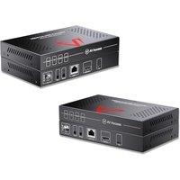 eARC HDMI Extender, 4K@60Hz Over CAT5e/6/6a/7 Ethernet Cable up to 130ft/40m, Enhanced ARC, PCM 7.1 & HBR Audio, HDCP2.3, HDMI2.0, CEC, PoC & IR, Atmo