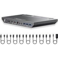 AV Access KVM Switch 2 Computers 2 Monitors DisplayPort 8K@60Hz 4K@165hz/144hz,DP KVM Switch Dual Monitors with USB 3.0 Ports, Audio Out IR Remote, wi
