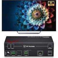 AV Access 4K HDMI Extender Over TCP/IP, H.265 AV Over IP Decoder with Video Wall up to 8X8, 395ft (120m), Plug & Play Without Configuration, Visual Co