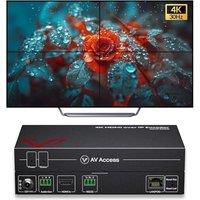 AV Access 4K HDMI Extender Over TCP/IP, AV Over IP Encoder with Video Wall up to 8X8, 395ft (120m), Plug & Play Without Configuration, Visual Control,