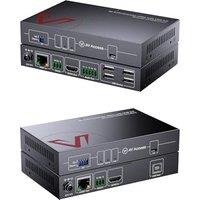 AV Access 8K KVM HDMI Extender Over CAT6/7, 328ft HDBaseT Extender with 4 USB 2.0 Ports, 8K@60Hz 4:2:0, 4K@120Hz, EDID, HDCP 2.3, Audio Extraction, Ze
