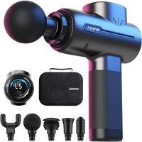 RENPHO Massage Gun Deep Tissue,Muscle Massage Gun with 5 Speeds 5 Massage Heads,10mm Amplitude Percussion Massager with Long Battery Life,for Gym Musc