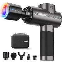 RENPHO Thermacool Massage Gun Deep Tissue with Heat and Cold, Muscle Massage Gun with 5 Speeds 5 Head,Sports Massage Gun Carry Case for Home Office Wo