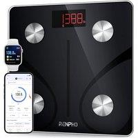 RENPHO Scale for Body Weight 500lbs, Extra-High Capacity Smart Bathroom Scale with Ultra Wide Platform 12 x 12 inches, Body Fat Scale with Large LED D
