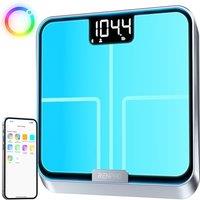 RENPHO Scales for Body Weight, Smart Scale with Lights to Remind Weighing, Body Fat Scales with App to Customize Scale Colors, Rechargeable, ITO Coati
