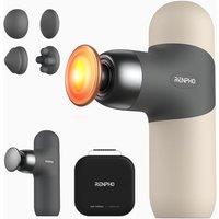 RENPHO Mini Massage Gun with Heat,Massage Gun Deep Tissue with 4 Massage Heads,Ultra Small & Quiet Muscle Gun with Carry Case for Gym Office Workout M