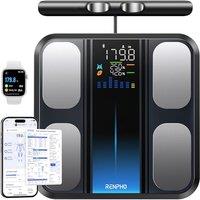 RENPHO Smart Scales for Body Weight and Fat, 8-Electrode Weighing Scales with 50+ Metrics Full Body Composition Analyzer, Larger Platform, High Accura