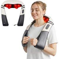 Neck Massager, Back Massagers with Heat, Deep Tissue 3D Kneading, Neck and Shoulder Massage, with 3 Levels Intensities, Low Noise, for Leg, Feet, Arms