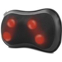 RENPHO Back Massager, 4D Kneading Massage Pillow with 3 Intensities, Neck Massager with Heat, Shiatsu Back Neck and Shoulder Massager with Bi-Directio