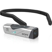 ORDRO EP8 Head Camera Vlogging Camera Youtube Video Camera- Ultra HD 4K 60fps, 2-Axis Gimbal Stabilizer, 2.4/5G WiFi, Without Remote Control & 64GB Ca