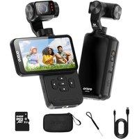 ORDRO M5 Video Camera, Vlogging Camera, 3-Axis Gimbal Stabilization, 4K 60fps, Face Tracking, 3.5inch Rotatable Touchscreen Vlog Camera for YouTube