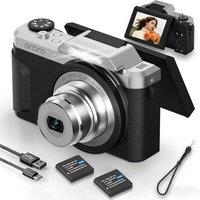 ORDRO D27 4K Vlogging Camera with 6X Optical Zoom & 180 Flip Screen, 64MP Digital Camera for YouTube, WiFi, Portable and Compact for Travel, Beginne