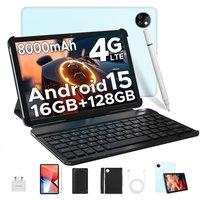 DOOGEE T10W Android 15 Tablets 2025, 10 inch Tablet with SIM Card Slots, 16GB RAM+128GB ROM/2TB, Android Tablets, 8000mAh, Tablet with Keyboard/Pen/Mo