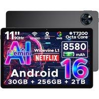 DOOGEE U11 Pro 2026 Newest Android 16 Tablet 11 Inch, Gemini AI Android Tablets Octa-Core 30GB RAM 256GB ROM(TF 2TB), 8580mAh Battery, 3.5mm Jack | Wi