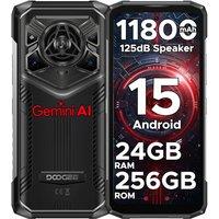 DOOGEE Blade 20 Pro Rugged Smartphone Android 15,125dB 3.5W loudspeaker Mobile Phones,11800mAh+6.6 HD Display Rugged Phone,24GB+256GB/2TB,50MP+20MP